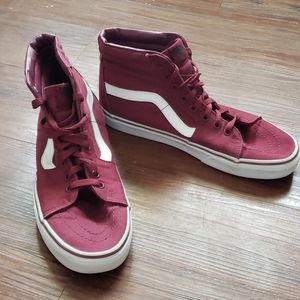 Burgundy Hightop Vans